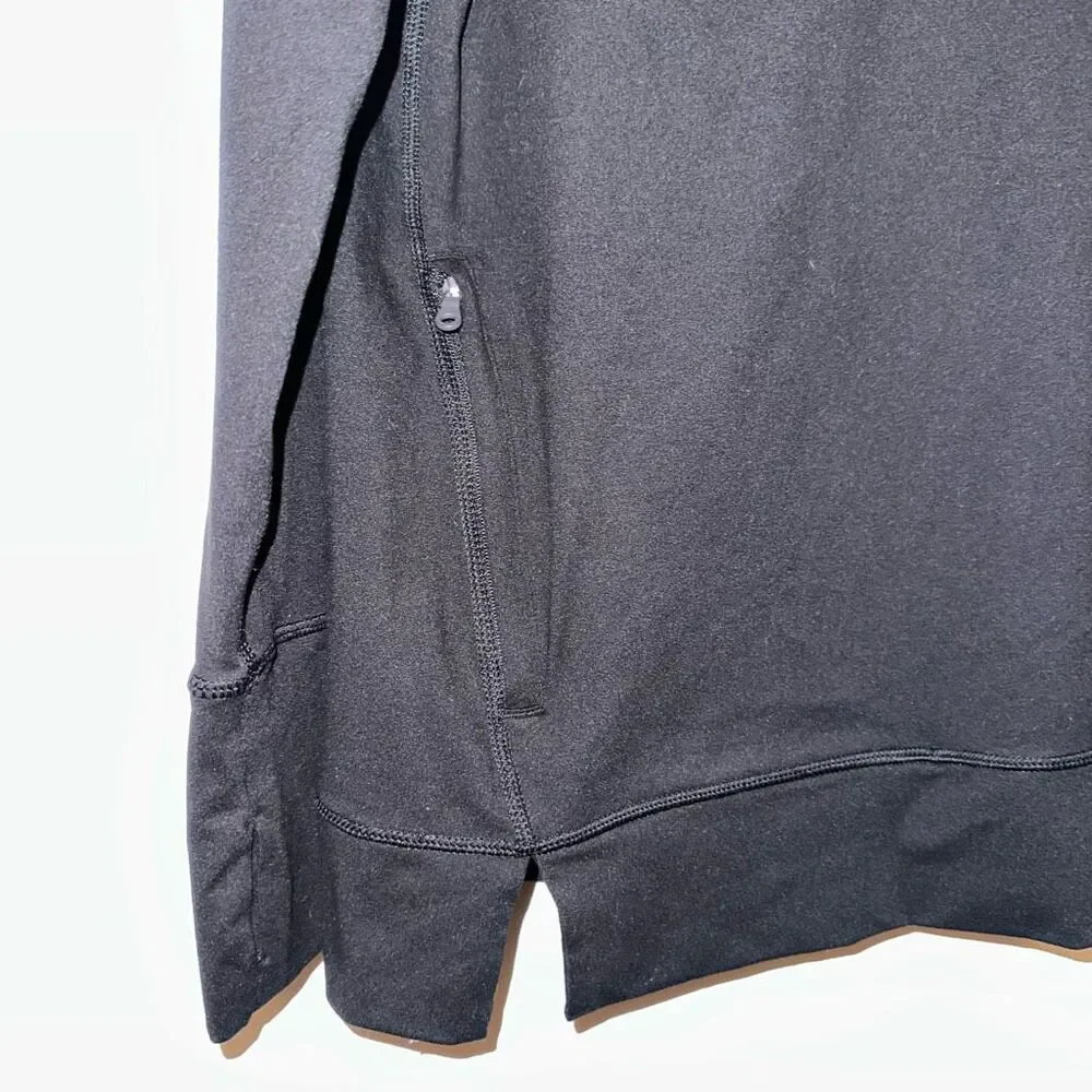 Aerie Offline Womens Black Athletic Hooded Sweatshirt Medium EUC - Picture 2 of 10